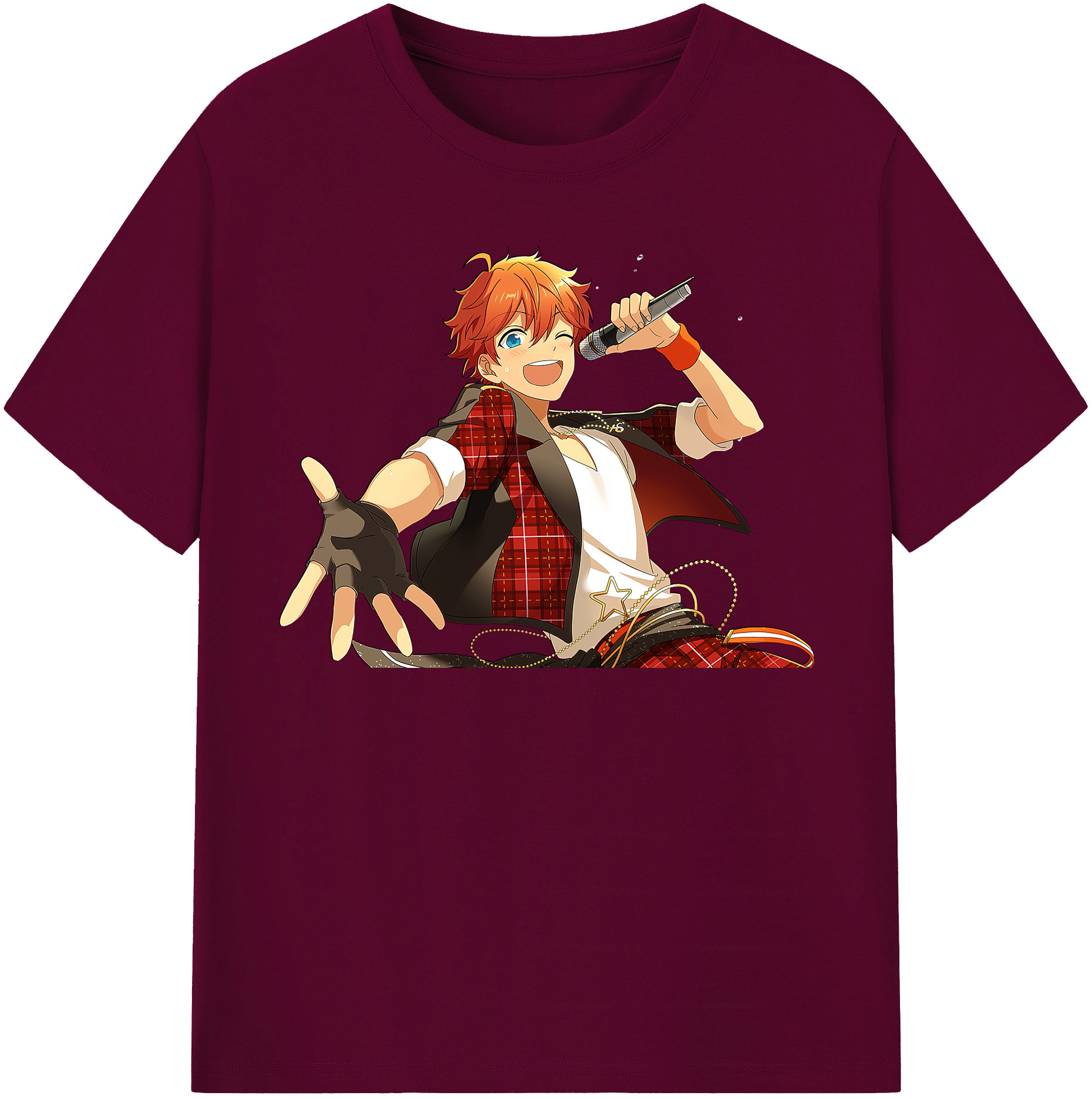 （画像用） あんさんぶるスターズ! Ensemble Stars レディースカジュアルプリントTシャツ（綿100％）